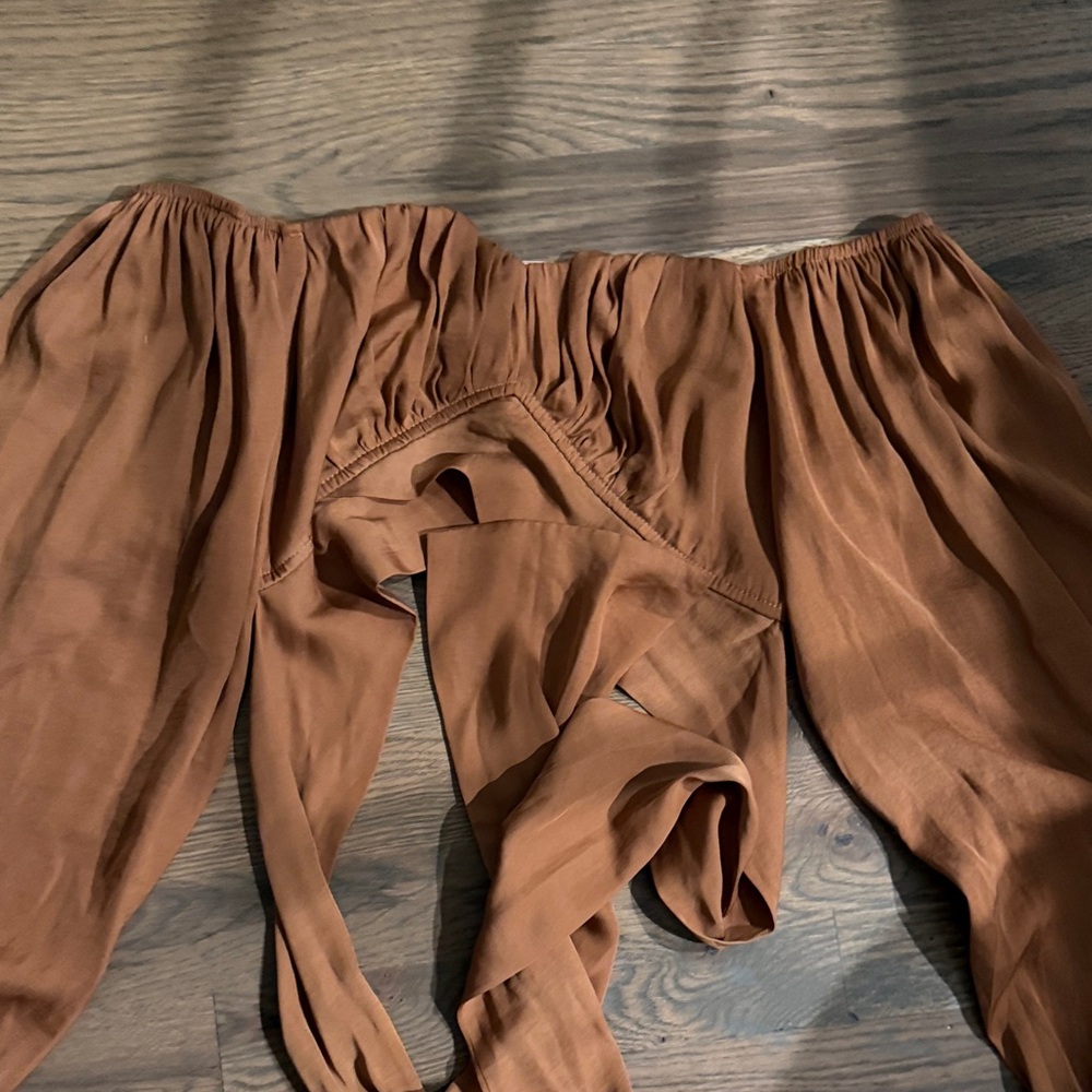 Elegant Brown Women's Blouse